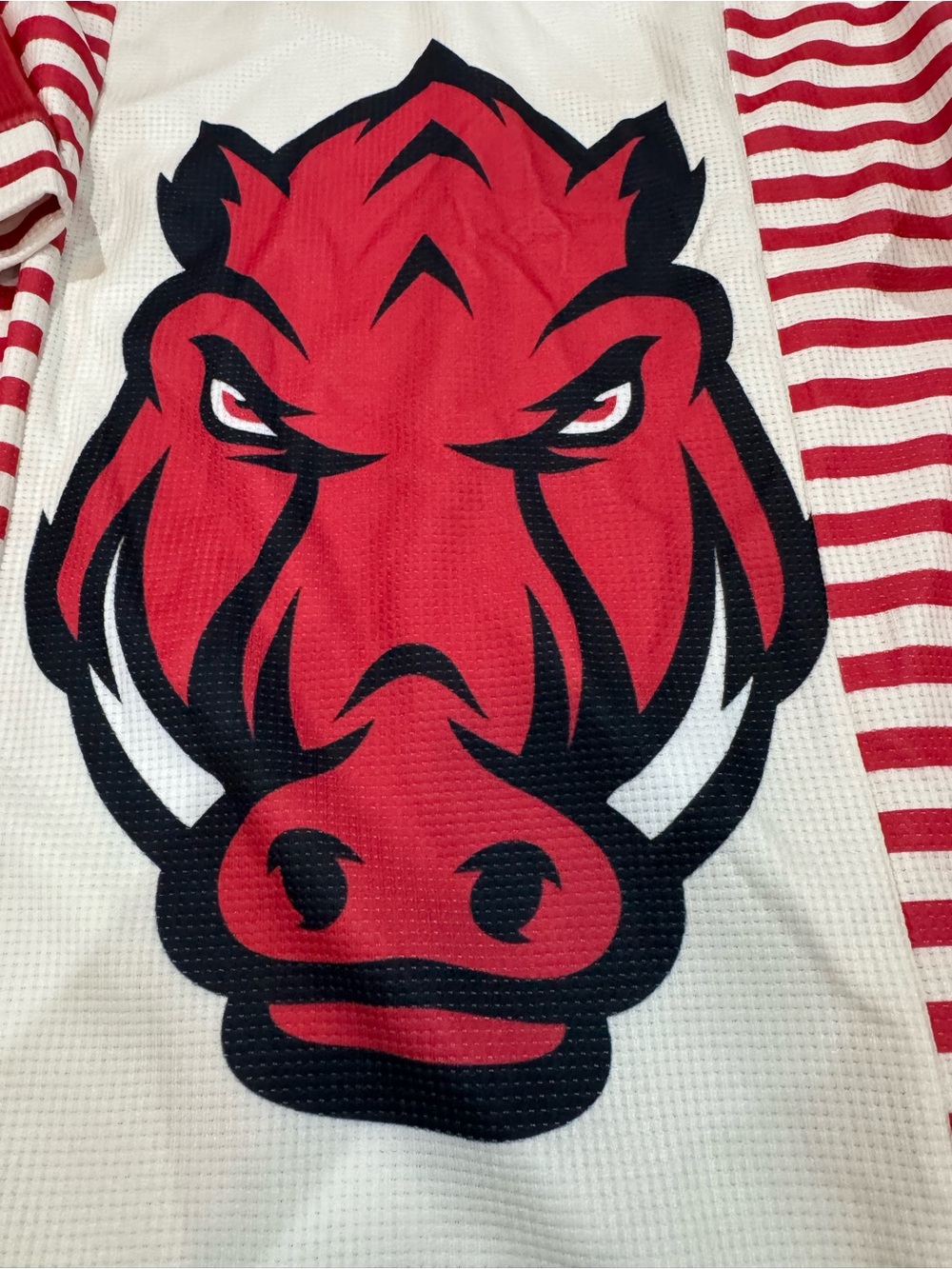 Arkansas Razorback Red White Size 3X - Picture 2 of 5